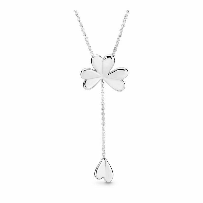 Pandora Australia Lucky Four-Leaf Clover Necklace - Sterling Silver | CPWLBT267